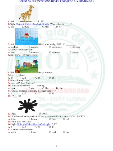 41 Đề thi IOE Lớp 3 ôn luyện các cấp năm học 2025-2026 (Có file nghe & Đáp án)